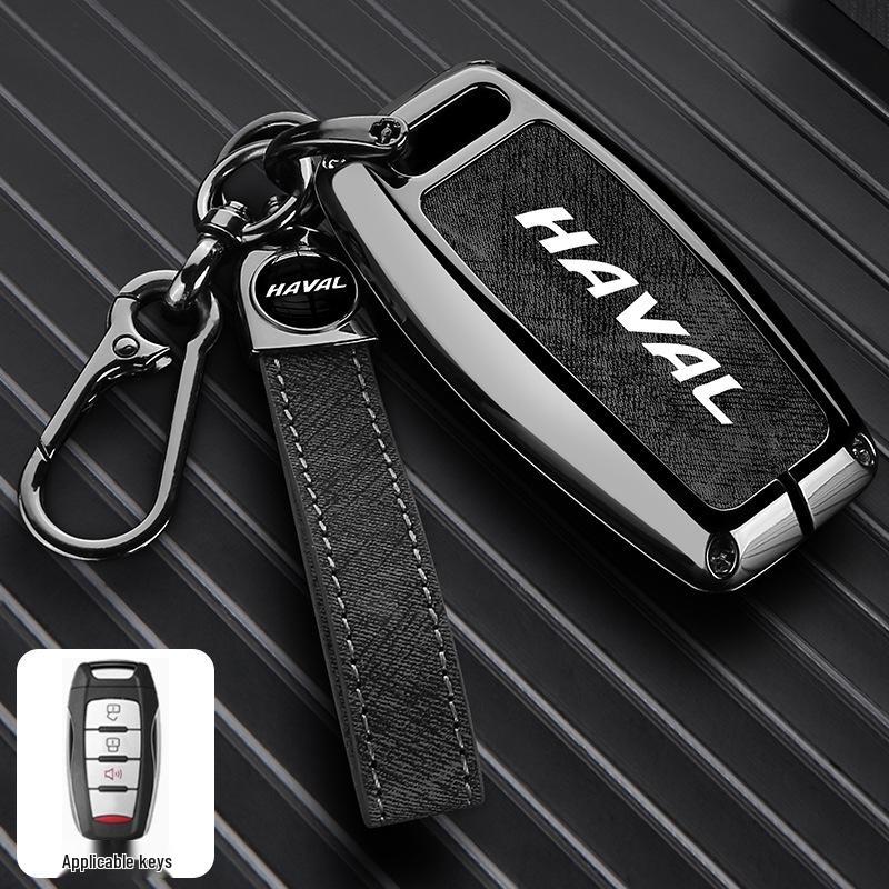 Haval Car Key Case: Great Wall H2S, H6, First Love, Big Dog, M6, H4, F7x, F5, H9 - Zinc Alloy Buckle and Shell.