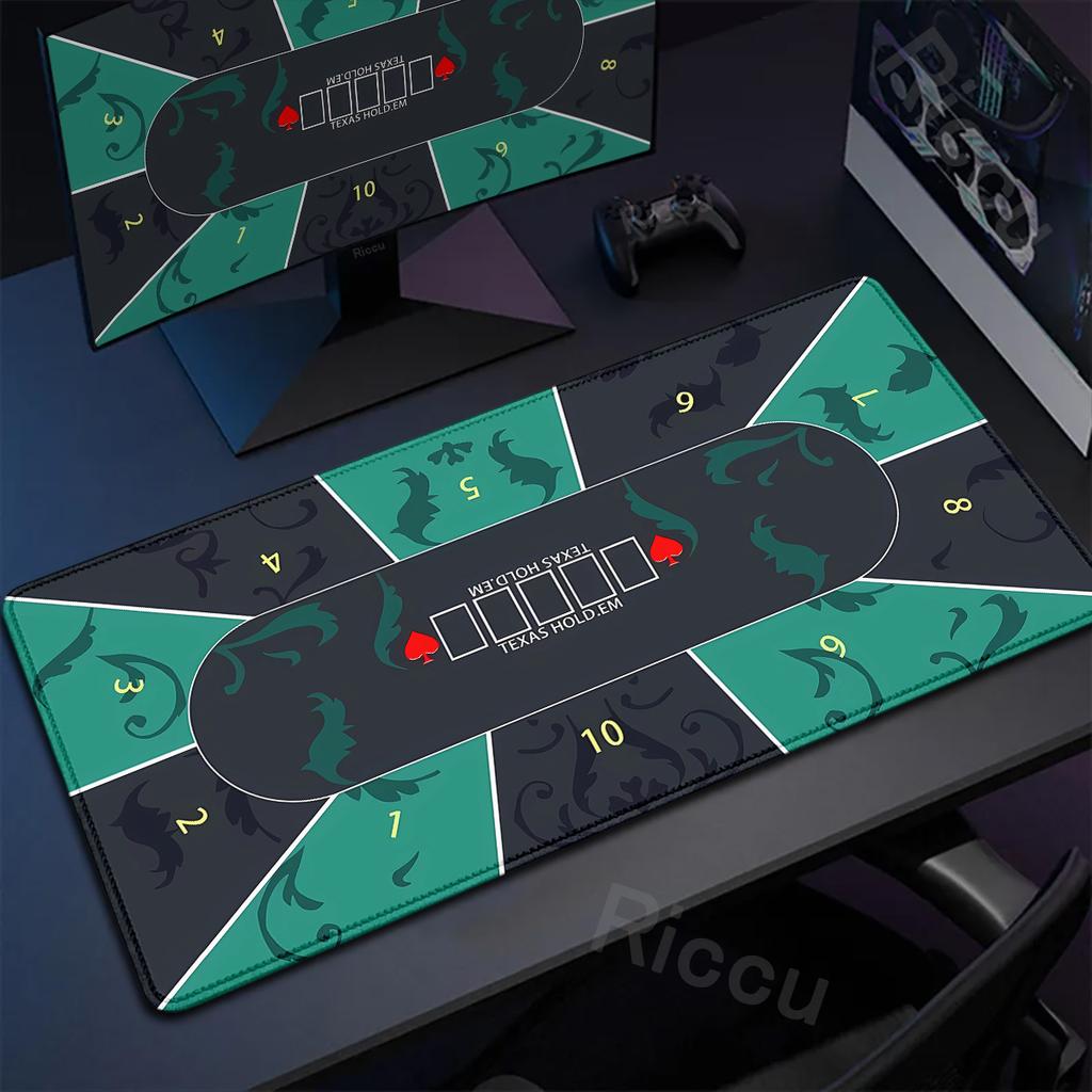 Large Texas Hold'em Table Pads Portable Gambling Players Layout Poker Mat XXL Natural Rubber Mouse Pad Office Gaming Accessories