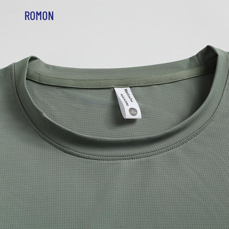 ROMON Men's Quick-Dry Seamless Short Sleeve T-Shirt