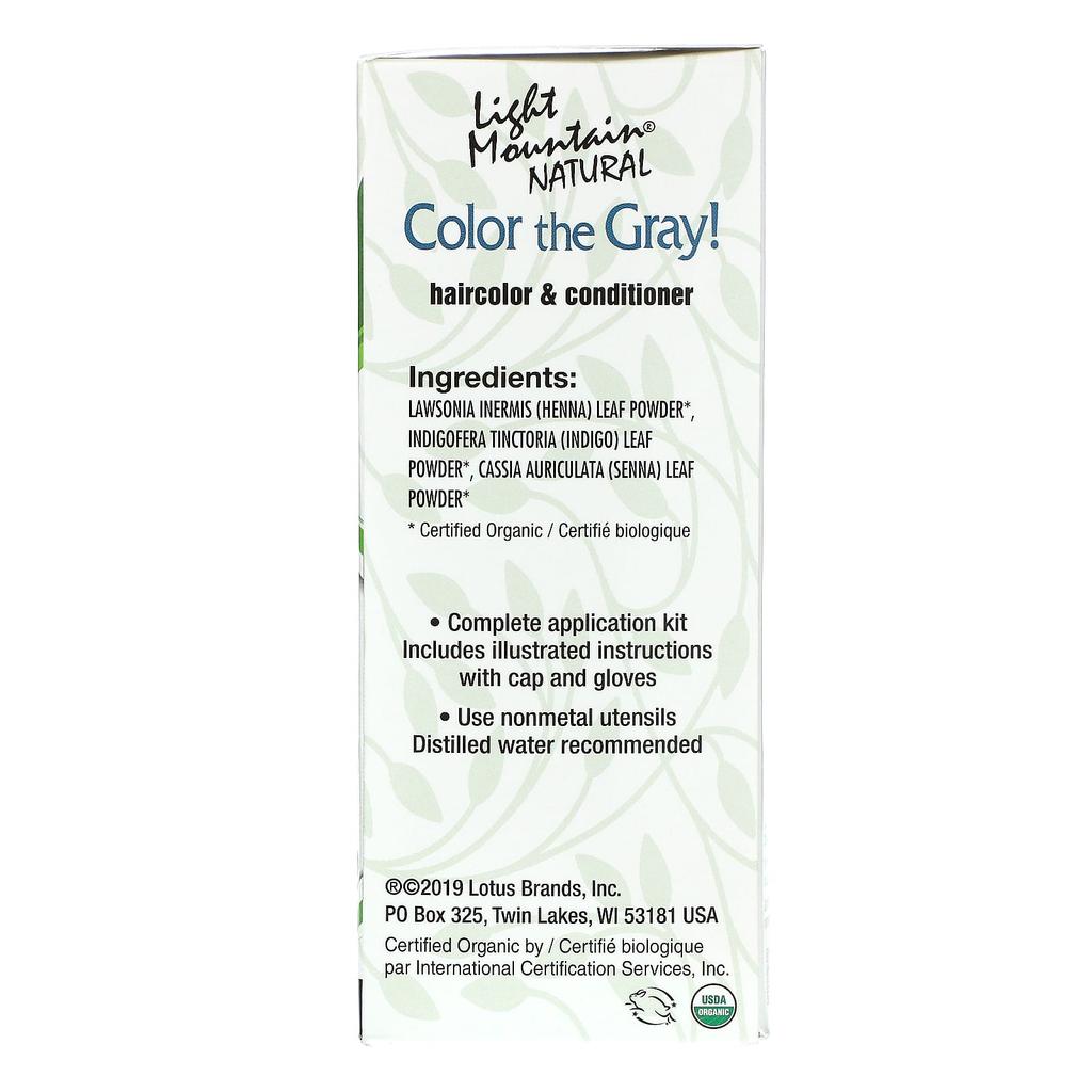 Color the Gray! Natural Hair Color and Conditioner, Light Brown, 7 oz (197 G)