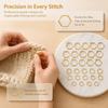 30Pcs Hexagonal Shape Crochet Stitch Markers Zinc Alloy Stitch Marker Rings  For DIY Craft