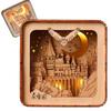 3D Wooden Puzzle Night Light Model HP CASTLE LED - FOR A GIFT