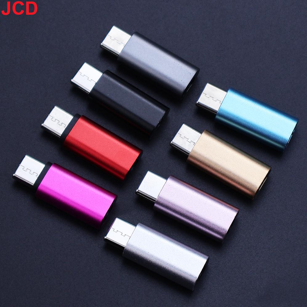 JCD 1pc Type-C Adapter Male Type C To Female 3.5mm Adapter for Macbook Xiaomi Huawei Honour 3.5mm Wired Earphone Adapter Support