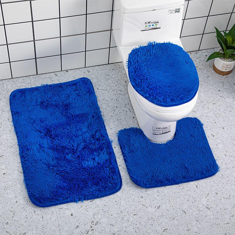 3 Teile/satz Batik-Badezimmermatten-Set Bunte rutschfeste Bad-WC-Teppiche Rechteckige U-förmige Badezimmer-Toilettenvorleger und Deckelabdeckungsset