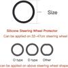 Universal Anti-Slip Silicone Steering Wheel Cover - Comfort Grip for 14-16 Inch Wheels, All-Weather Use & Easy Installation