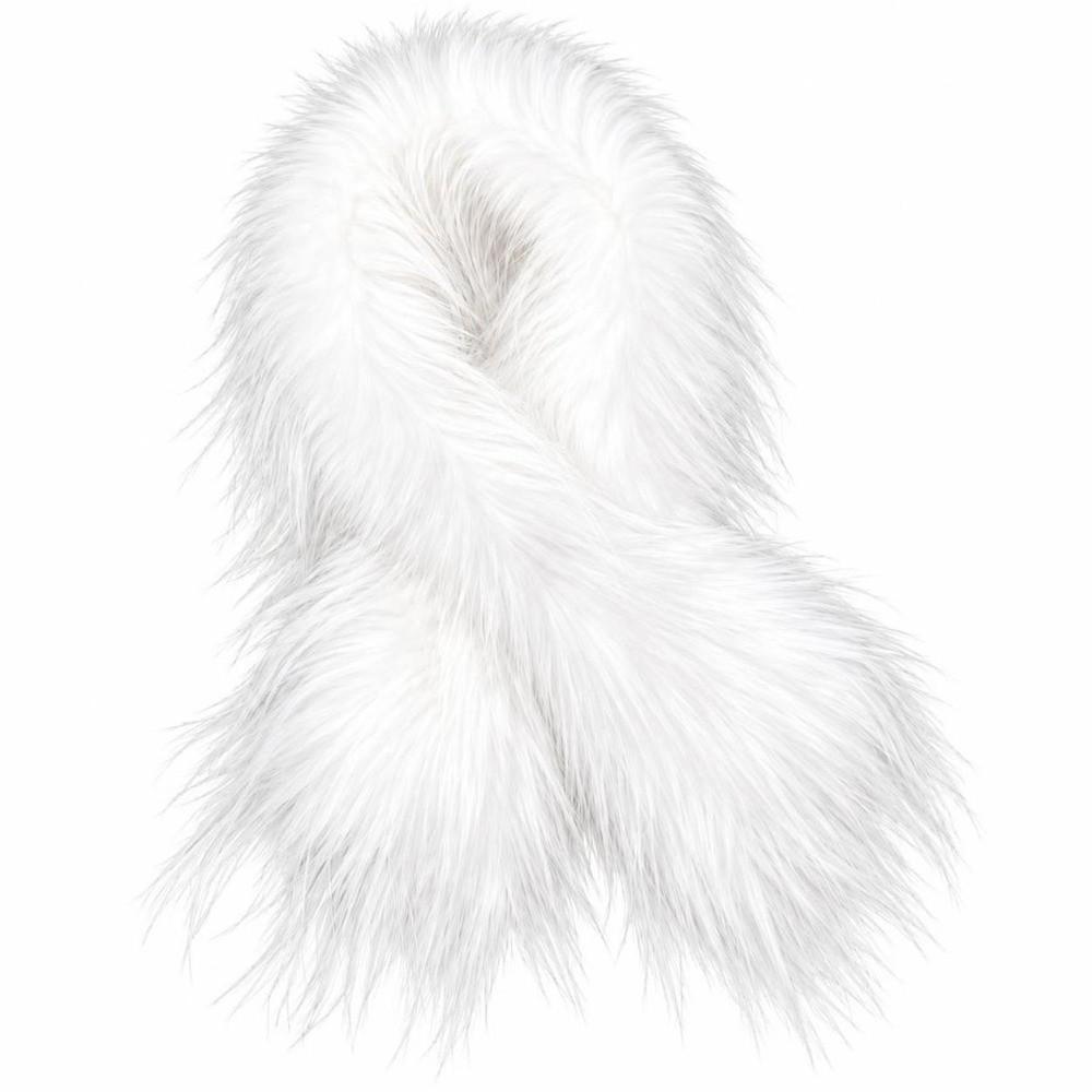 Thicken Warm Faux Fox Fur Scarf Fluffy Thick Tassels Thickened Scarf Long Scarf Autumn Winter
