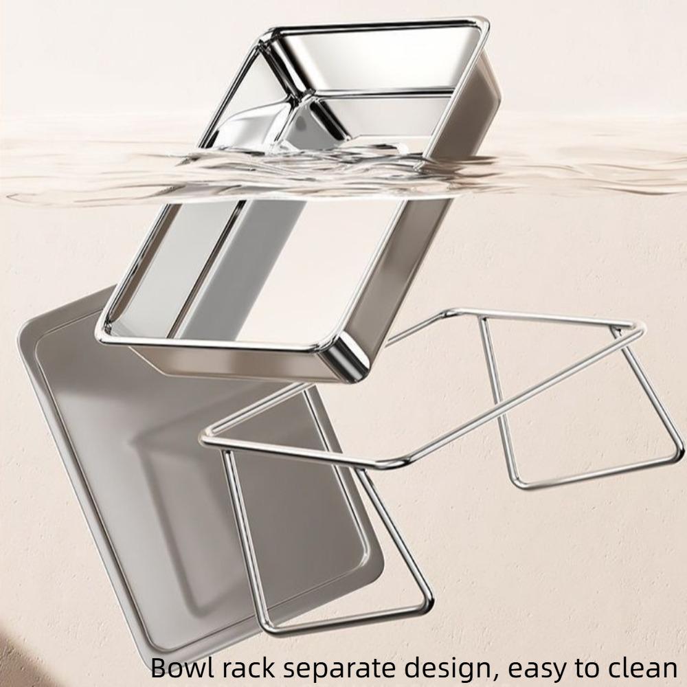 Stainless Steel Dog Food Bowls Raised Pet Feeding Dish Durable Cat Water Bowl  Pet Feeder