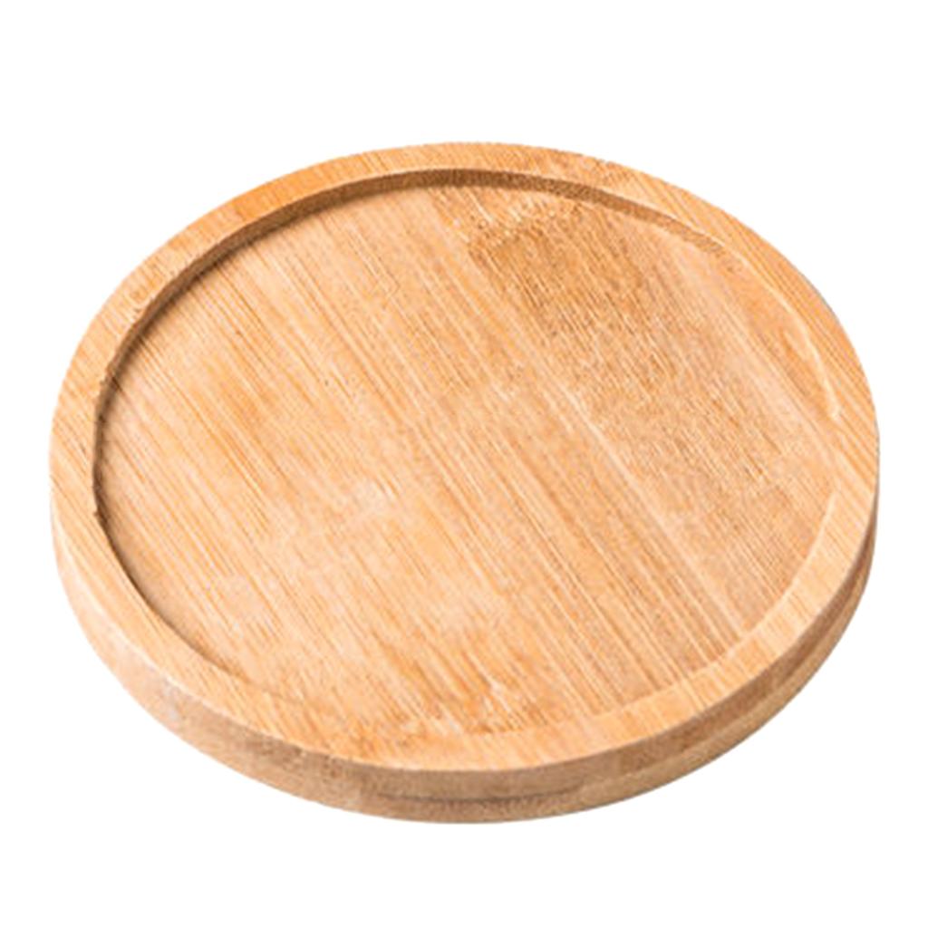 Rectangle Bamboo Wood Tray Bamboo Saucer Wood Serving Plate Dish Solid Bamboo Serving Tray Cup Coasters Display
