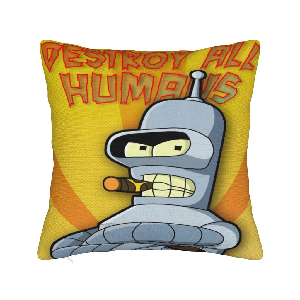 Futuramaes Pillowcase Accessories Printed Cushion Cover Pillow Covers Home Decoration Square Multi Size
