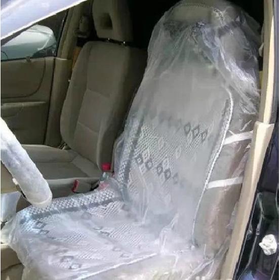 50/100 Pieces Disposable Plastic Car Seat Covers Protective Covers for Beauty Repair Waterproof Universal  Taxi Accessories
