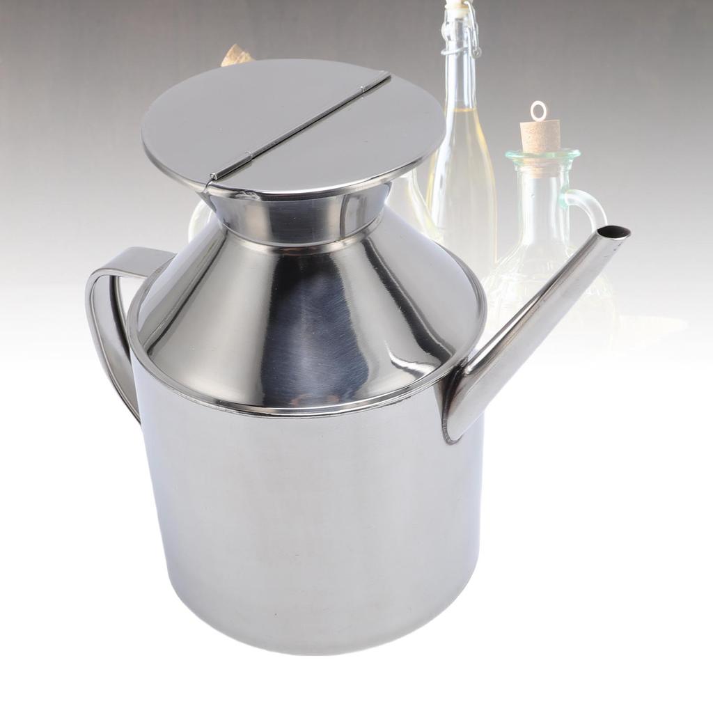 Olive Oil Dispenser Can Stainless Steel   Spout  Proof Easy To Clean   Pouring for Vinegar Soy Sauce