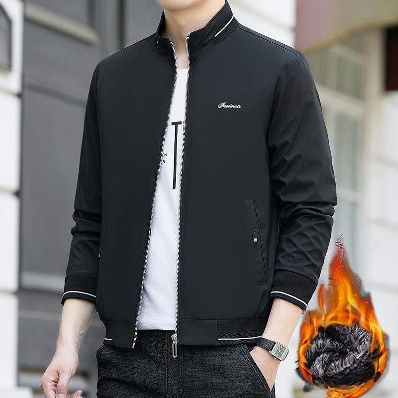 Chaqueta de Otoño e Invierno Talla Grande 8XL para Hombre Chaqueta de Cuello Alto para Hombre Chaqueta Ajustada para Jóvenes y Mediana Edad Casual