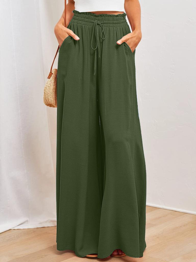 Fall Winter Casual Wide Leg Pants Women Loose Fashion Trousers