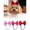 1pcs Shiny Fabric Bow Pet Headband, Adjustable Bow Hair Accessories, Cat Dog Costume Supplies, Festival Decorations Decorative Photography Essentials