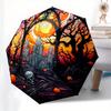 Gothic Stained Glass Castle Scene Wall Art Decor Umbrella Day Gift Y252