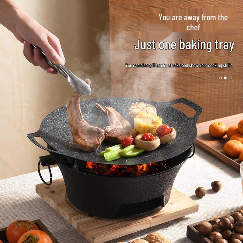 Outdoor Campfire Tea & BBQ Charcoal Stove Set