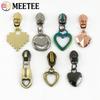 Meetee 5-50 Stück 5# Nylon Reißverschlussanhänger Kleidung Taschen Reißverschlüsse Reparatur Schieber für Plastikreißverschlüsse Herz Reißverschlusskopf Griff Nähzubehör