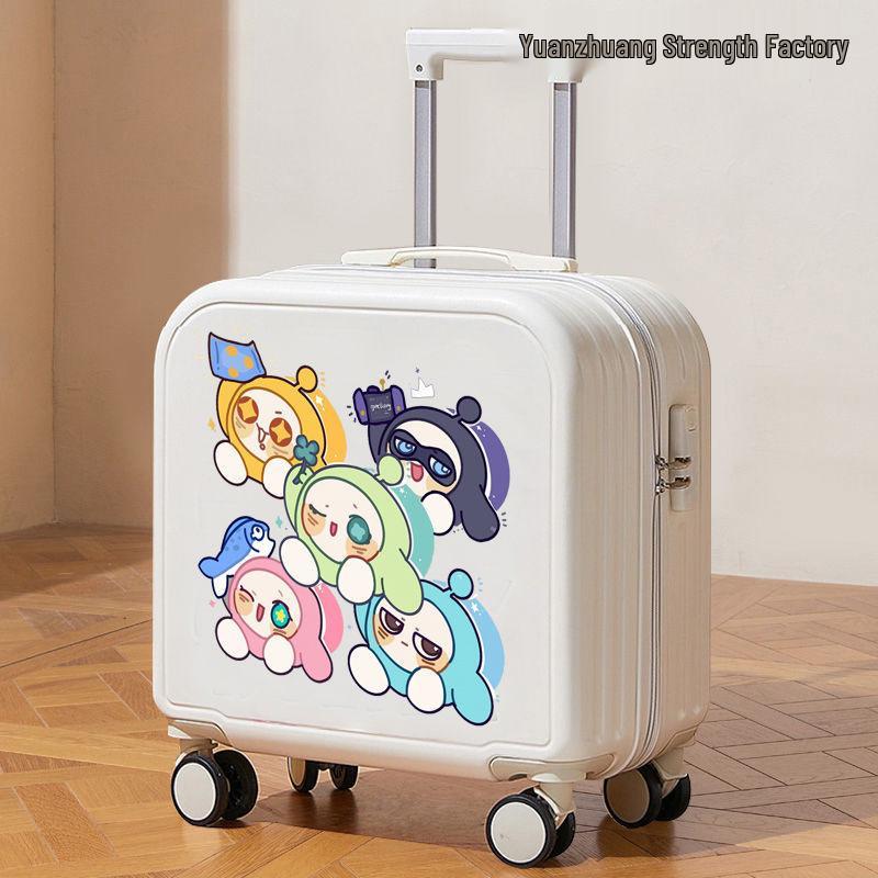 Children's Cartoon Carry-on Suitcase for Boys & Girls, Small Trolley with Password Lock