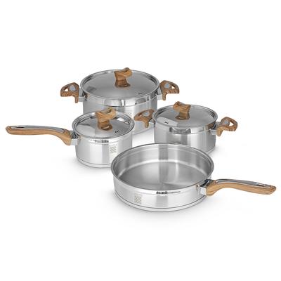 Definition Stainless Steel 7 Pieces Cookware Set, Pots and Pans