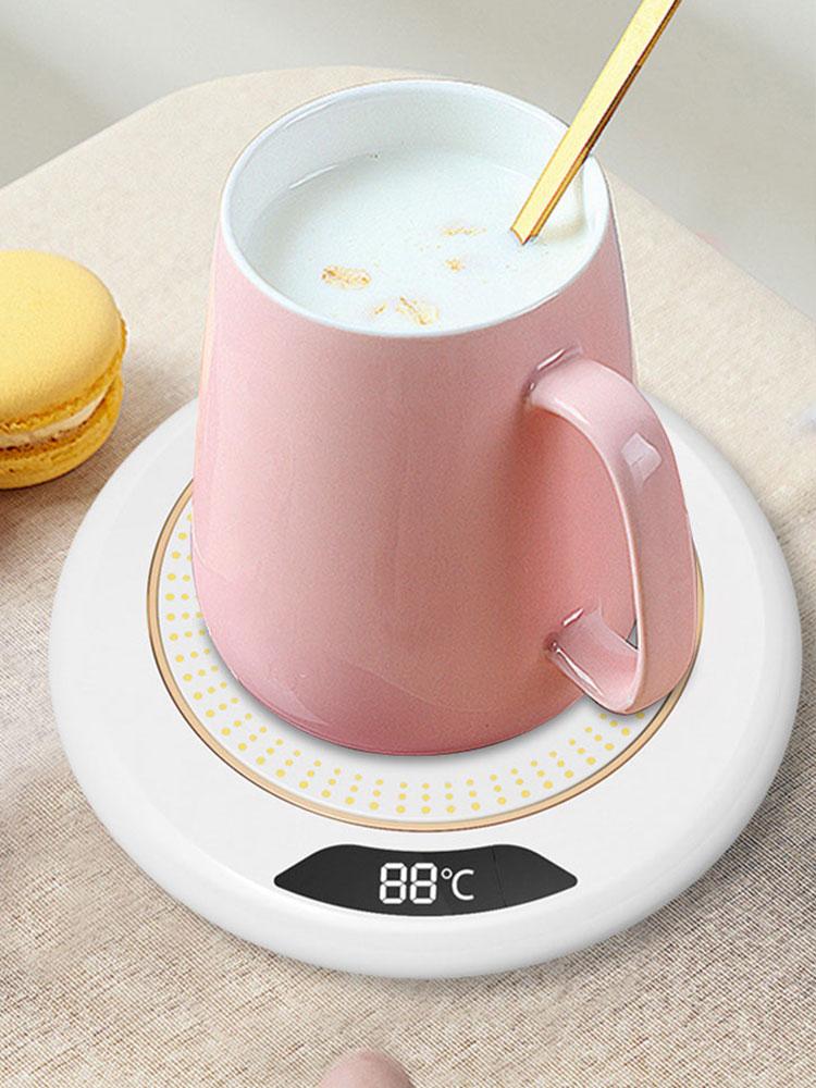 USB Electric Beverage Warmer with 3 Temperature Settings Coffee Warmer Plate Coffee Cup Warmer for Coffee Milk Tea Beverage