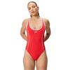 Womens/Ladies Textured Deep Scoop One Piece Swimsuit