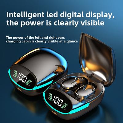 Bezprzewodowy zestaw słuchawkowy Bluetooth TWS douszny z diodami LED i wyświetlaczem cyfrowym Mini zestaw słuchawkowy