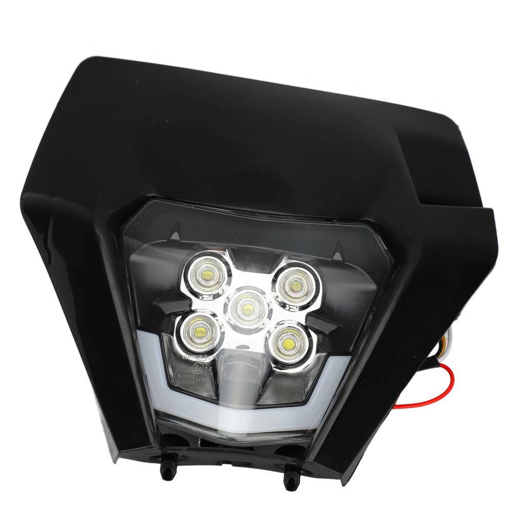 12V Off Road Motorcycle Headlights High Brightness LED Headlamp with Fairing for Dirt Bike Light Modification