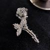 Rose Blume Metall Haarklammer - Retro Stil für Frauen