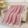 Extra Soft Coral Fleece Fabric Summer Blanket Pineapple Shape Golden Turtle Velvet Machine Washable Air Conditioning Blanket