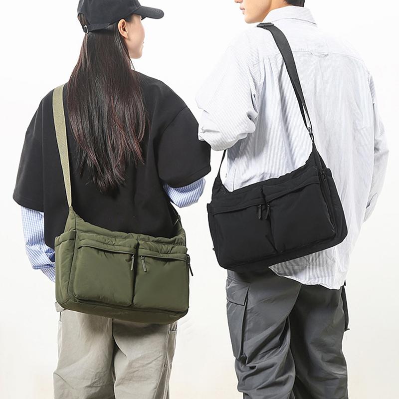 Casual Multi-Pocket Messenger Bags For  Nylon Shoulder Bag Large Handbags Travel Shopping Tote Purse