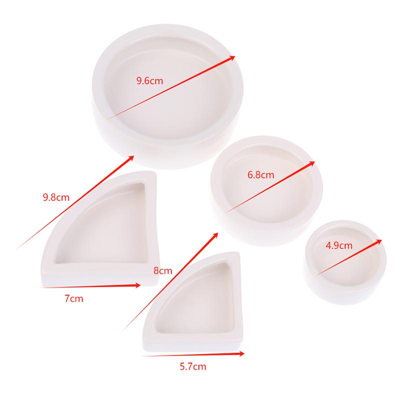 Reptile Ceramics Food Bowl Feeding And Watering Bowl Anti-Escape Mealworm Container For Pet Lizard Hamster Accessories