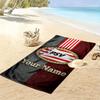 Philips Sport Vereniging Custom Name Print Beach Towel, Large Soft Quick Dry Towel for Beach Camping Swimming