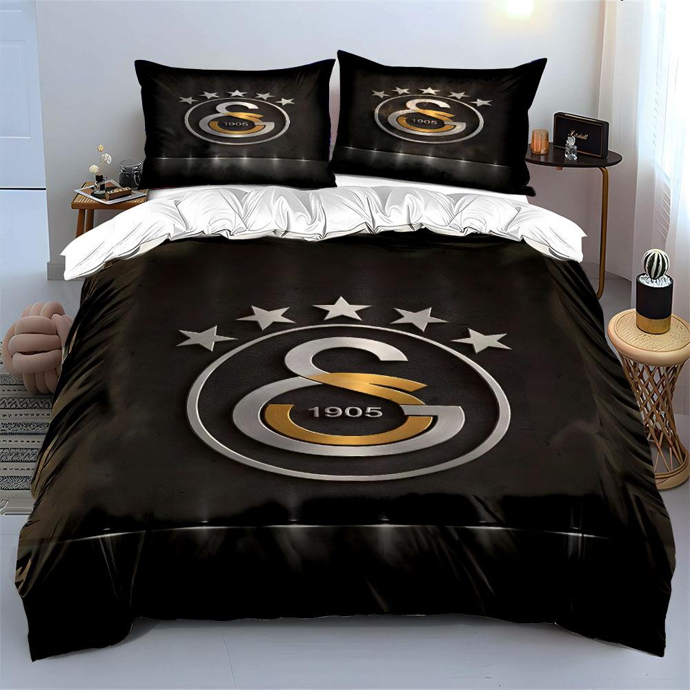 "Golden Emblem with Star Symbols, 1905" Print Bedding Set Duvet Cover Pillowcases (1* Duvet Cover 2* Pillowcases Do Not Include Comforter)