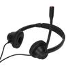 H390D‑RJ9‑MVA Telephone Headset Dual Ear RJ9 Plug Wired Black Noise Canceling Office Business Headset for Call Center