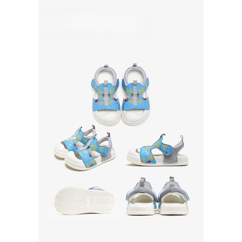 Boys' Shoes with Cartoon Designs and Anti-slip Properties, Breathable Girls' Sandals