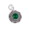 Chrome Diopside Gemstone 925 Sterling Silver Necklace Pendant 1.06" Handmade Jewelry for Mom PP-29-12