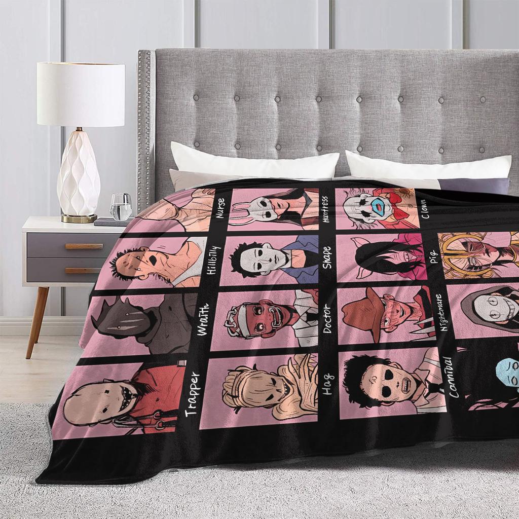 Dead by Daylights Characters Blanket Quality Warm Soft  Bedding Throws Spring Students Couch Bed Comfortable Bedspread