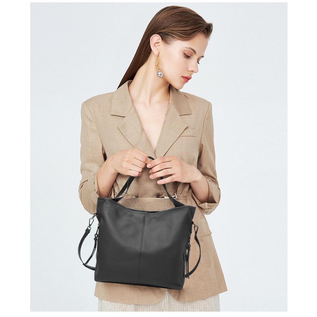 Leather Tote Bag Women's 2025 New Fashion Large-capacity Handbag First Layer Cowhide Women's Messenger Bag Shoulder Bag