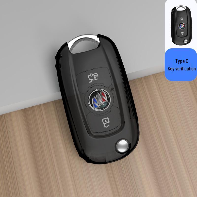 Transparent Full-Wrap Key Case for Buick Envision/Regal/Verano/Lacrosse/GL8