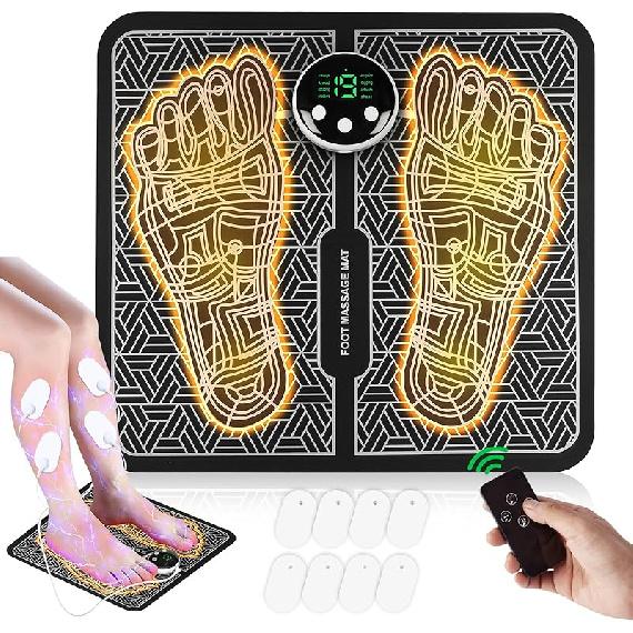Phixnozar TENS & PMS,Transcutaneous Electronic Nerve Stimulator, EMS Foot Massage for Muscle Relaxation, LCD Display Screen 2X-Large