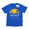 Amity Island Inspiriert vom Jaws Film Hai Bedrucktes T-Shirt