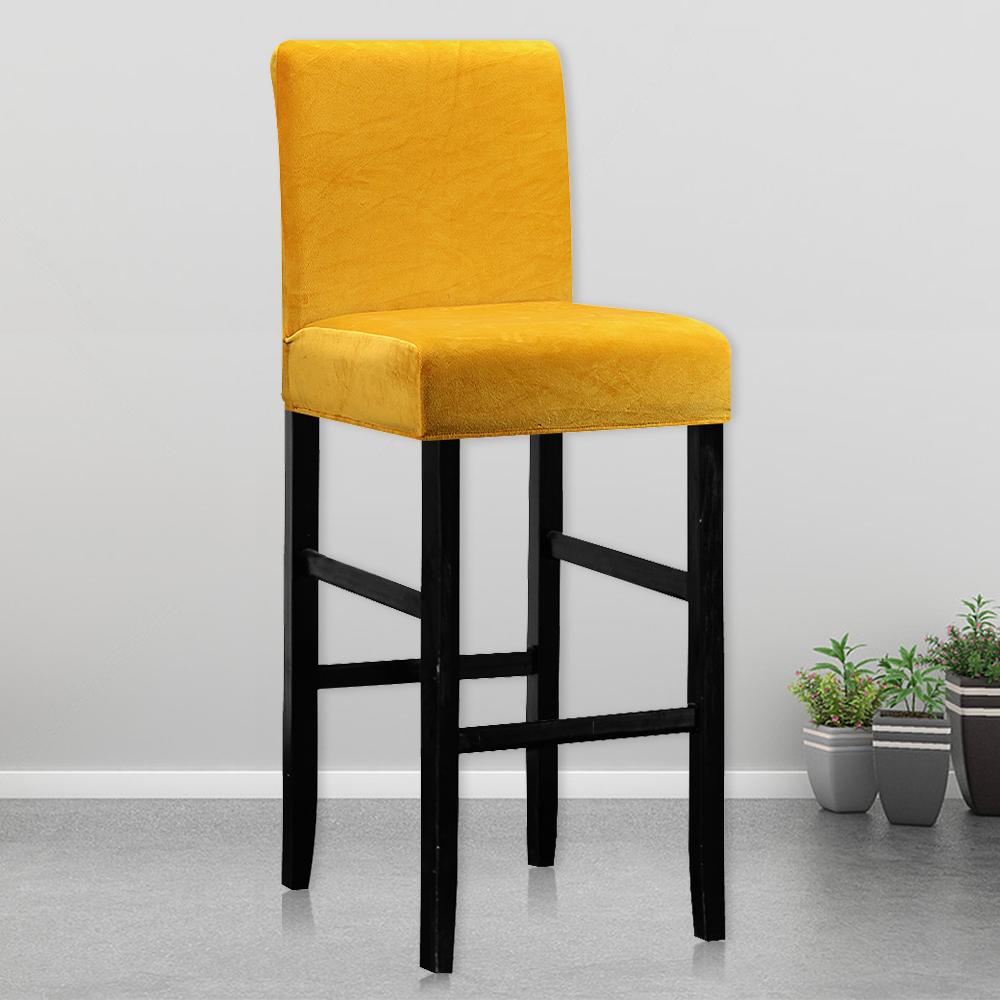 

Бархатный тканевый чехол для барного стула, эластичный высокий стул, защита для стула, чехол для отеля, банкета, свадьбы, вечеринки, столовой