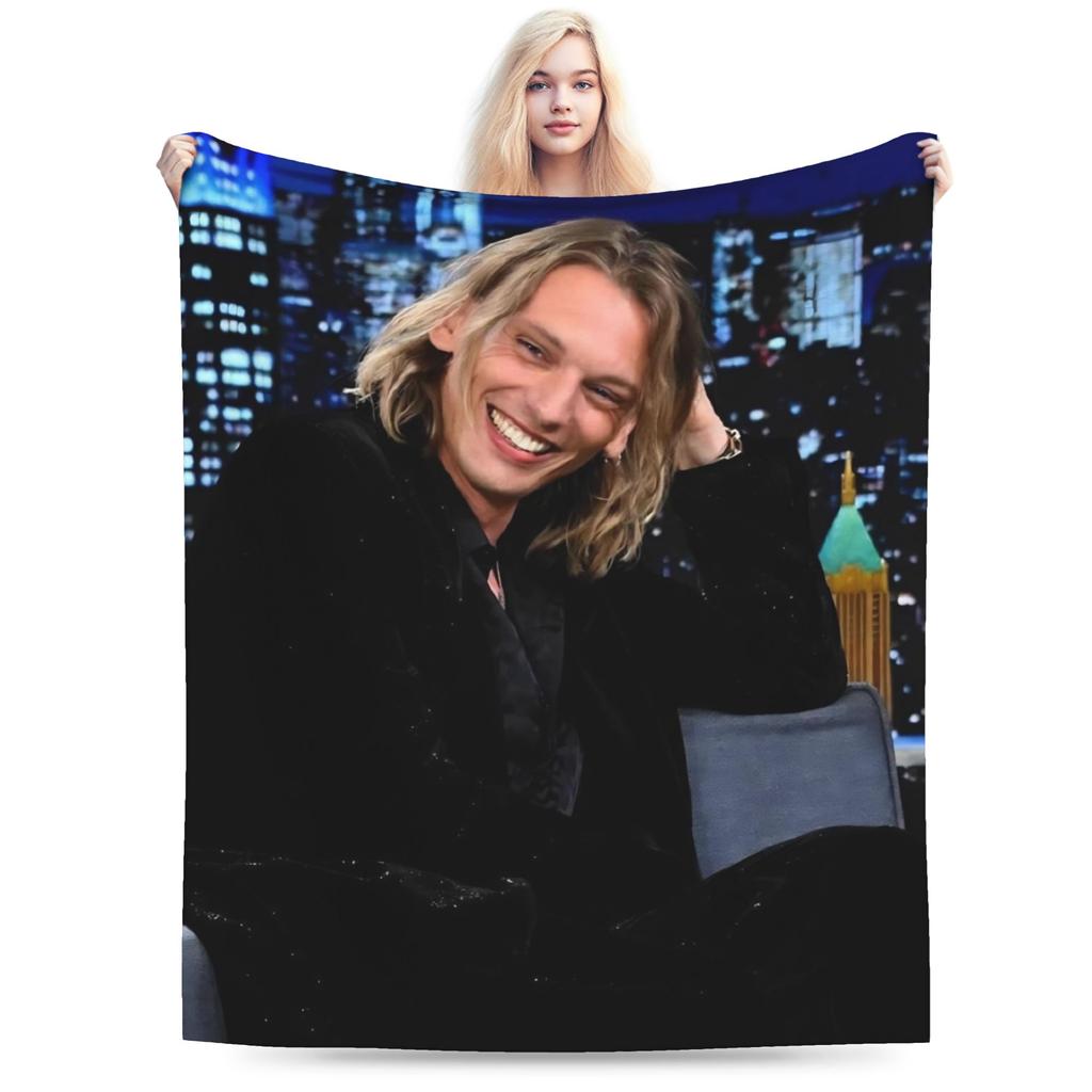 Jamie Campbell Bower Throw Blanket for Couch Soft Fuzzy Plush Blanket 50x60 Inches Multiple Sizes Bedspread for All Seasons