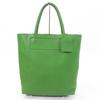 HIROFU Tote Bag All-leather Handbag with Charm Green Cowhide Women Used