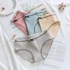 4pcs Panties Women's Cotton Briefs Female Japanese Thread System Breathable Women's Trunks Large Size Underpant