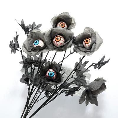 Unique Eyeball Fake Flower Simulation Handmade Halloween Eyeball Flower Scary Artificial False Flowers Decorative Props