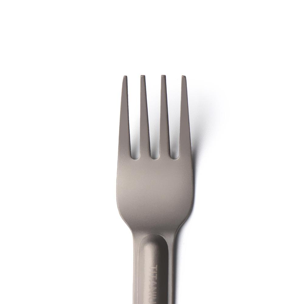 Camping Tool Portable Outdoor Picnic Accessories Long Handle Spoon Cutlery Fork Titanium Cookware