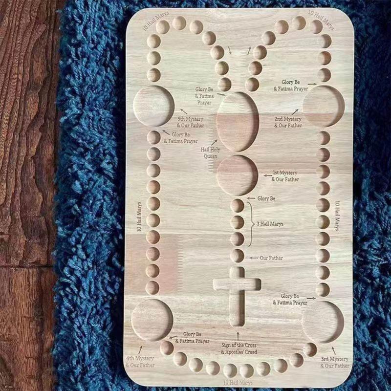 DIY-Perlenbrett aus Holz zur Herstellung von Armbändern, Gebetsperlen-Zählbrett-Set mit bunten Perlentablettbrettern mit Kartenschlitzen