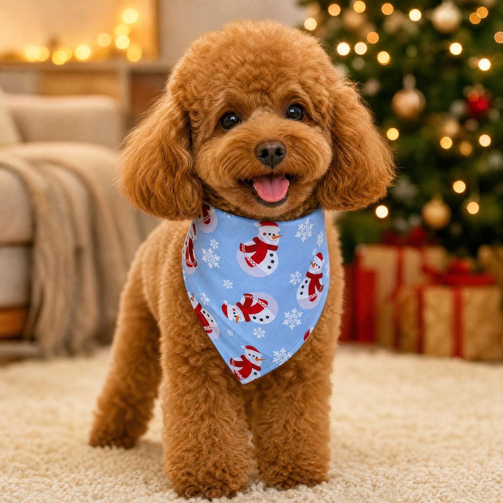 Pet Scarf and Bib Set, 18 Christmas Adjustable 2-Piece Neckwear for Dogs and Cats