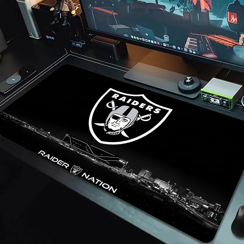 Las Vegas Raiders Mouse Pad Large Gaming Table Cushion Nonslip Laptop Tablet Big Mousepad Xxl Mat Mini Pc Playmat With Lock Edge